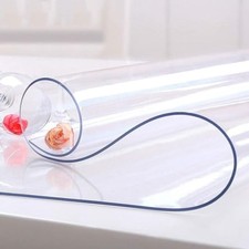 Custom 12 x 24 Inch Clear Desk Cover Protector, 1.5mm 12" x 24" Clear 1.5mm