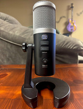 PreSonus Revelator USB Condenser Desktop Mic Monitor Mute Black/Silver
