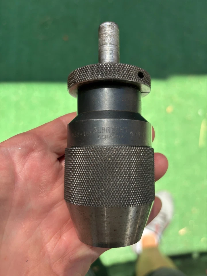 Mandril de broca/moinho de precisão Albrecht 1/32–1/2" – Excelente estado – Alemanha - Imagem 2 de 4