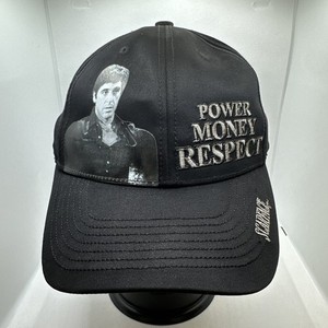 Casquette Baseball SCARFACE Money Power Respect - Tony Montana, Noir, Taille Unique