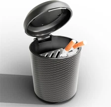 Car Ashtray with Lid Auto Ashtrays Smell Proof Smokeless Ashtray for Car Easy...