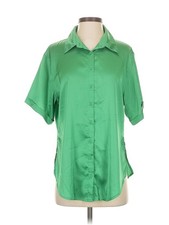 Cotton On Women Green Short Sleeve Blouse S