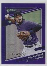 2021 Panini Donruss Variation Holo Purple Nolan Arenado (Fielding) #146 11cz