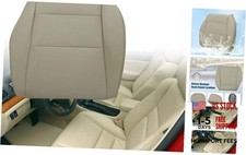 Driver Side Replacement Leather Bottom Perforated Tan Seat Cover Compatible