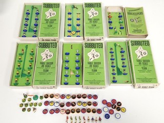 Vintage Subbuteo Football HW Team Lot Dundee Crystal Palace Cardiff FC France