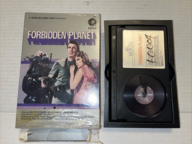 Forbidden Planet Betamax Tape, With Case  - Former Rental Tape, Untested