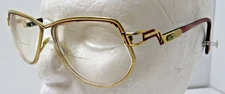 Vintage Cazal 170 Eyeglasses Bifocals Frames Gold Tone W.Germany #A2