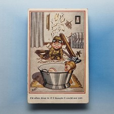 WW1 Comic Postcard Royal Flying Corp Uniform Goggles 1920 Ludgate