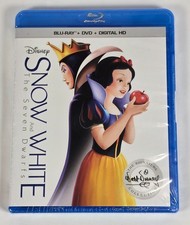 SEALED Disney Snow White The Seven Dwarfs Blu-Ray Disc Movie 2016 FREE SHIP