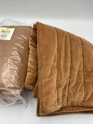 Threshold King Size Set Of 2 Channel Stitch Sham Camel
