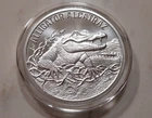 ALLIGATOR ALCATRAZ - 1 oz .999 Fine Silver