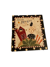 Favorite Recipes Recipe Binder with Recipe Cards, Clear Sleeves Dividers NEW