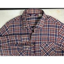 Vintage Levi's Mens Plaid Flannel Shirt Long Sleeve Button Up 100 Cotton Large