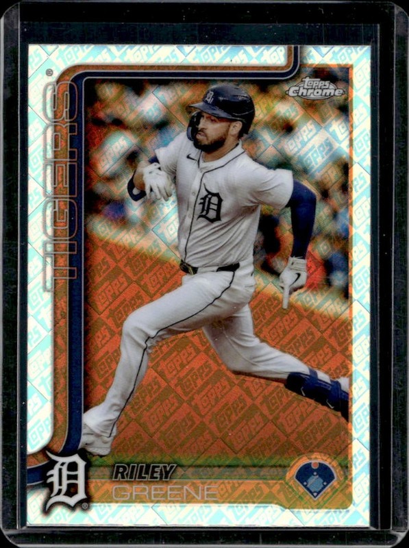 2025 Topps Chrome LogoFractor Riley Greene #34 Tigers