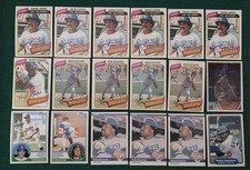 Los Angeles Dodgers Baseball Card Lot Topps Lopes Valenzuela SortFlics Fleer