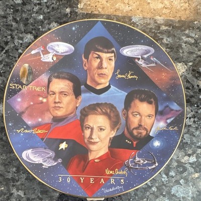 Hamilton Collection Star Trek 30 Years Second in Command Collector Plate