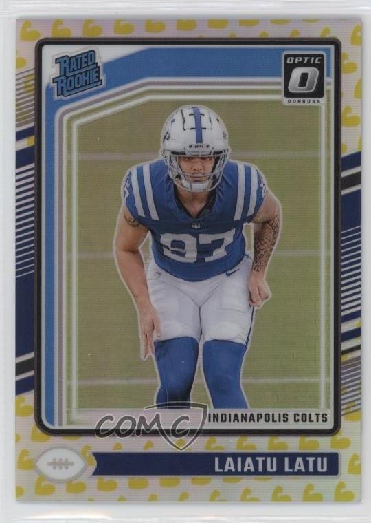 2024 Panini Donruss Optic Rated Flex Prizm 91/149 Laiatu Latu #267 Rookie RC 4g8