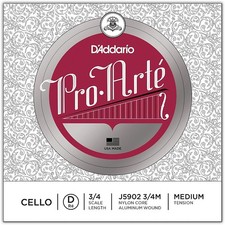 D'Addario Pro-Arte Series Cello D String 3/4 Size