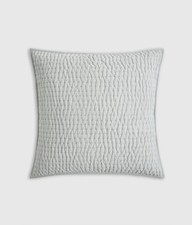 NWOT QUINCE EUROPEAN LINEN COTTON STITCH EURO PILLOW SHAM 26 X 26 MIST