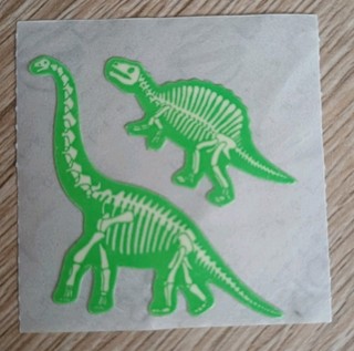 Sticker 90er Sandylion Glow Stickeralbum Stickerheft Dino