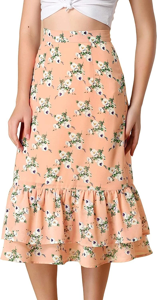 Layered sales flowy skirt