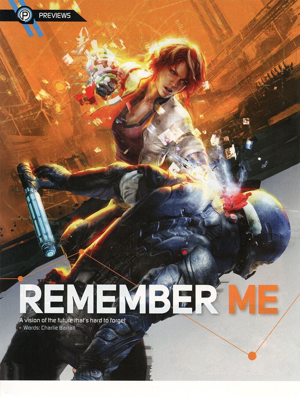 Remember Me Xbox 360 Original 2014 Ad Authentic Video Game Review Promo