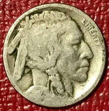 VINTAGE 1923 S BUFFALO NICKEL COIN-OLD US COIN-APR072