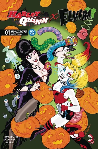 HARLEY QUINN X ELVIRA #1 CVR A CONNER (PRESALE 8/20/25)