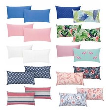 Kissenbezug 80x40 Kissenhülle Dekokissen Kopfkissen Bezug Wende 2er Pack