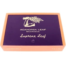Aganorsa Leaf Rothschild Supreme Empty Wooden Cigar Box 8.25" x 5.5" x 1.75"