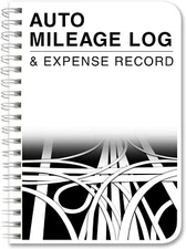 BookFactory Mileage Log Book Auto Mileage Expense Record Notebook for Taxes -...