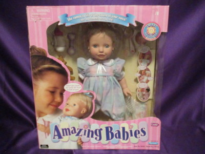 Playmates Amazing Babies Interactive Doll w/Access Smart Response System NEW '00