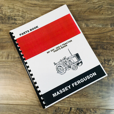 #ad Massey Ferguson 205 205 4 Compact Tractor Parts Manual Catalog Book Schematics $38.97