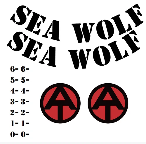 Vintage/Classic Style Gi Joe Adventure Team Sea Wolf Sticker Set Repro