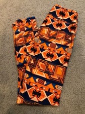 Leggings LuLaRoe OS Neón Azteca Geométrico Triángulo Mayor Unicornio Talla Única #116