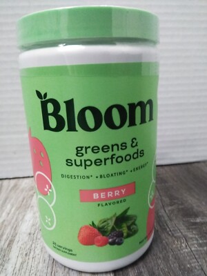 Bloom Nutrition Greens & Superfoods Powder, Mixed Berry, 25 Servings 4.8oz