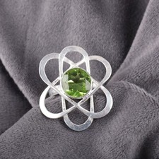 Peridot Gemstone 925 Sterling Silver Ring Handmade Jewelry Ring Gift For Love
