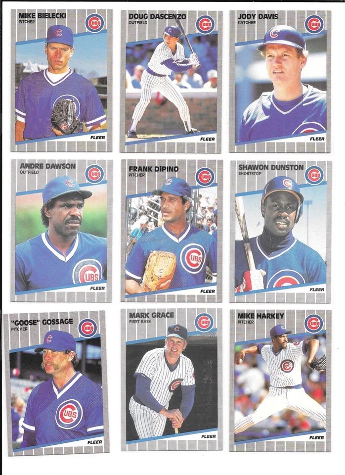 1989 Fleer Baseball Trading Cards / You Choose #s 401 - 600 / mb41 - Image 3 of 4