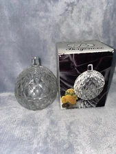 Borgonovo Touch Of Italy 2 Piece Ashtray Coffret Glass Trinket Apple Shaped