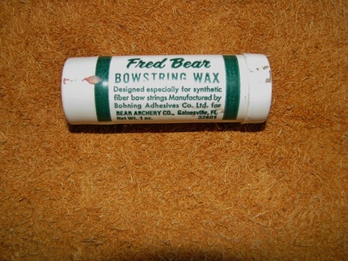 Vintage Fred Bear Archery Bowstring Wax Gainesville, Florida, USA Collectible - Picture 2 of 5