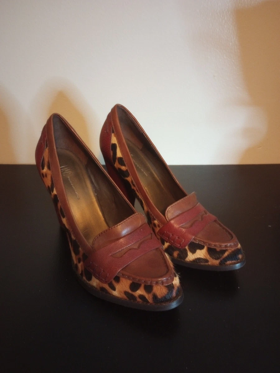 Inc leopard cheap heels