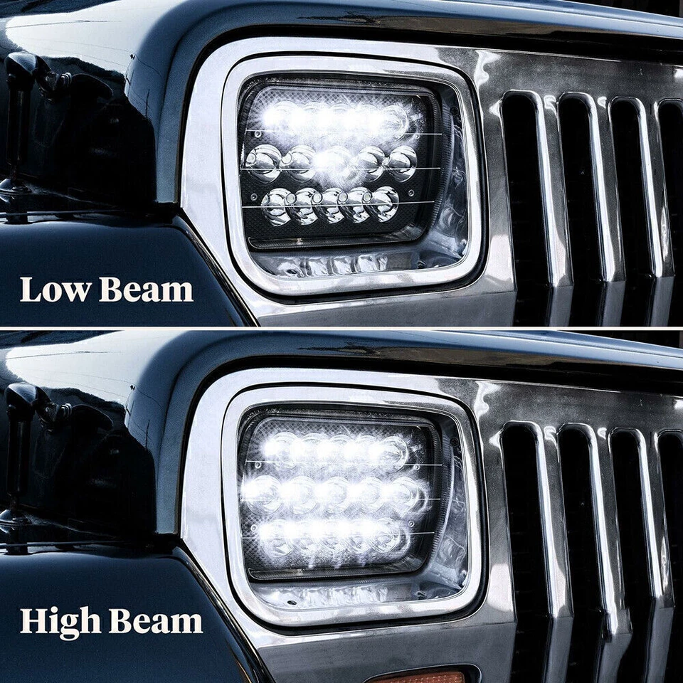 Pair 7x6'' LED Headlights For Nissan Pickup Hardbody 1984-1997 High/Low Beam DOT Foto 4 de 4