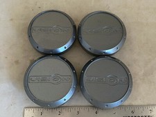 Set Of 4 Vision Wheel Rim Gunmetal Grey Hub Cover Center Cap C-489-1 C-426gm-v