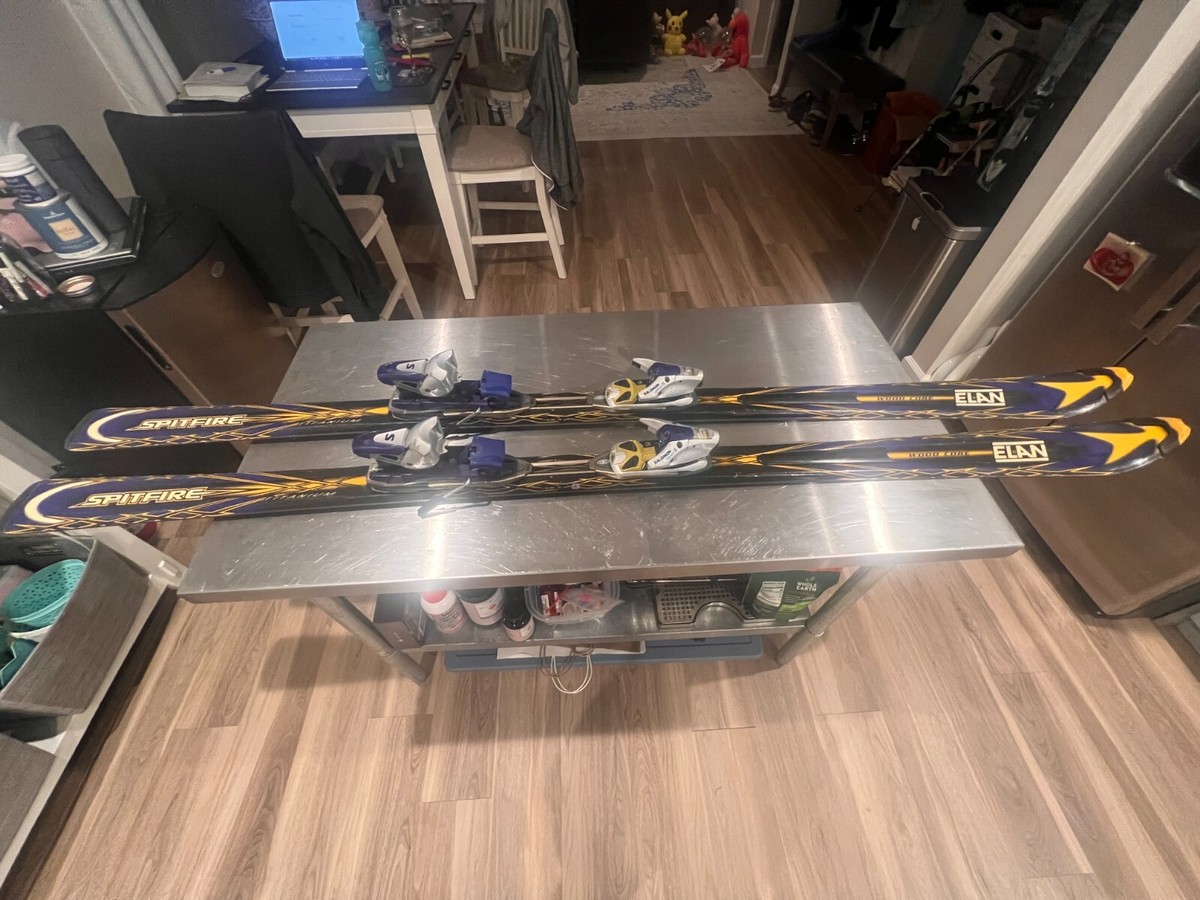 Men's Elan Spitfire Wood Core 185 Skis w/ Salomon Bindings | eBay
