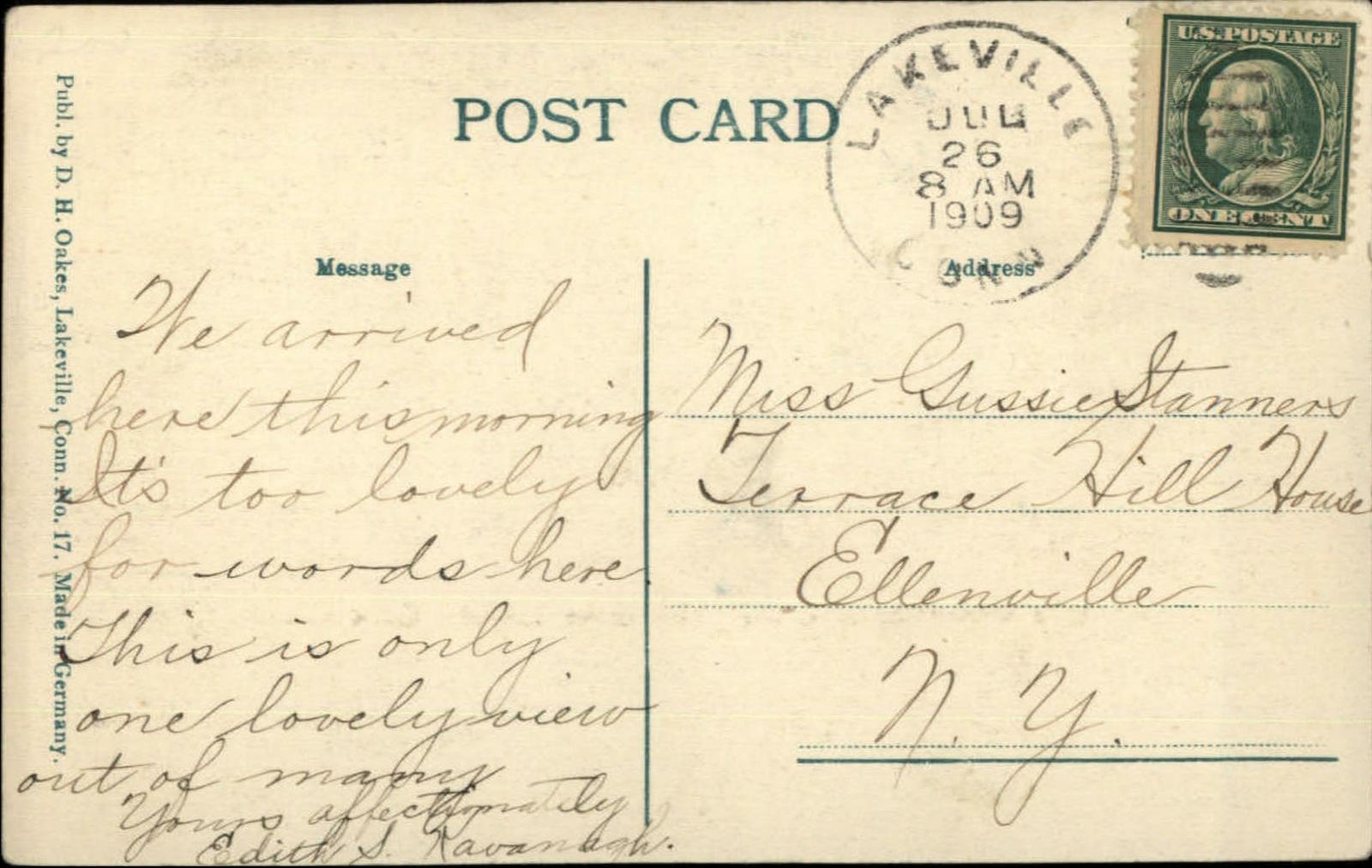 Lakeville CT Holley Grove & Lake c1910 Postcard eBay