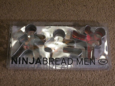 SUPER CUTE, NEW Fred Ninja Bread Men - karate, tae-kwon-do cookie cutters