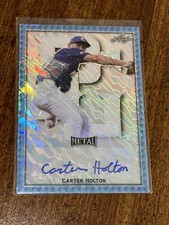CARTER HOLTON 2020 Leaf Perfect Game Platinum MARBLE AUTO #1/1 VANDERBILT BRAVES