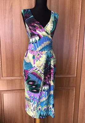 phase eight peacock indra tapework dress