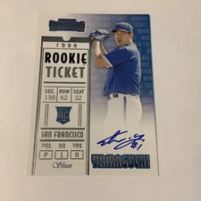 2020 Panini Contenders Shun Yamaguchi Draft Rookie 1999 Ticket Auto d