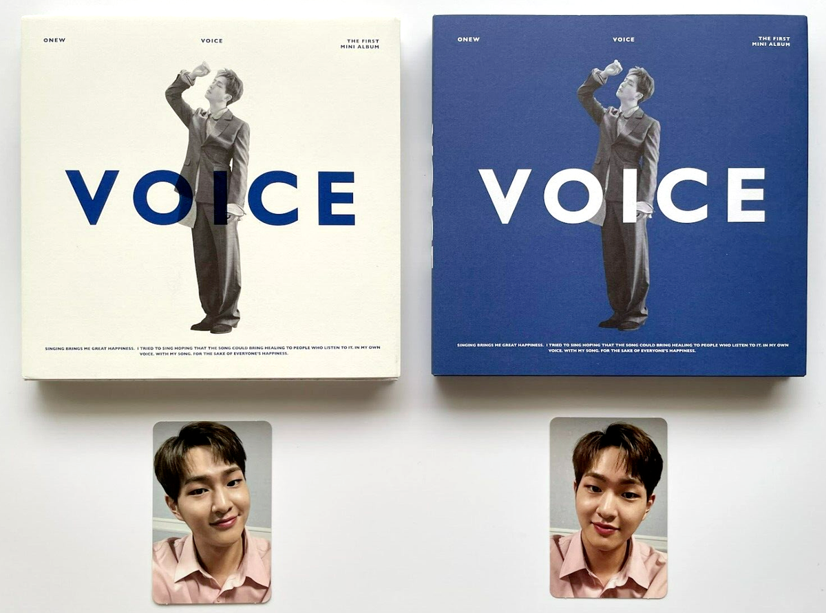 K-POP・アジア SHINee ONEW VOICE SHINee ONEW VOICE Blue ver. 1st Mini Solo Album 2018 CD + Left